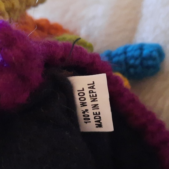 PUPPET MITS 100% Wool Knit, Nepal, Adult Size - Picture 4 of 5